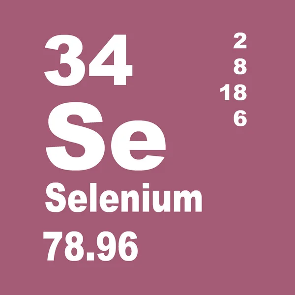 Selenium Periodic Table Elements — Stock Photo, Image