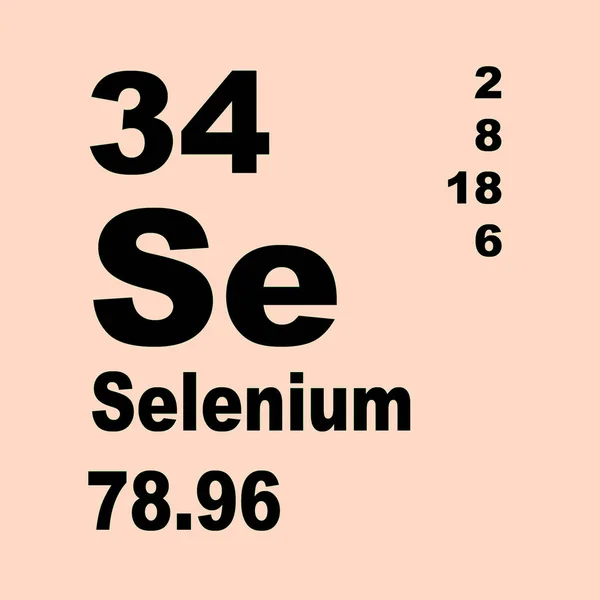 Selen Periodensystem Der Elemente — Stockfoto