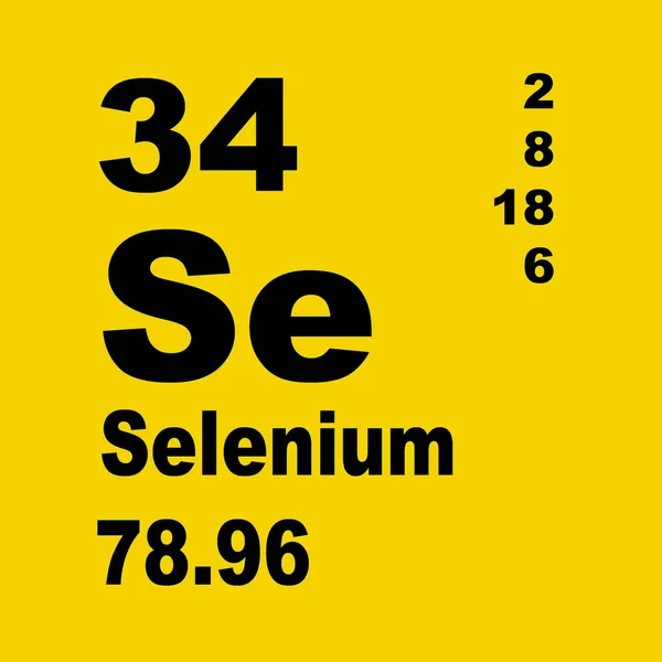 Selenium Periodieke Tabel Van Elementen — Stockfoto