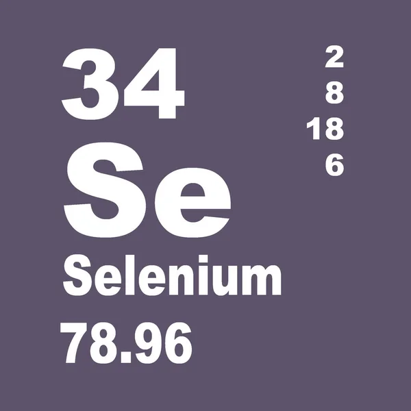 Selenium Periodieke Tabel Van Elementen — Stockfoto