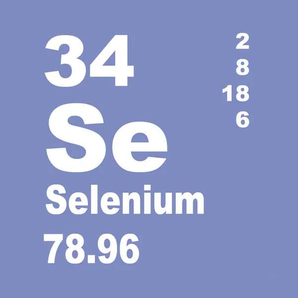 Tabelul Periodic Seleniu Elementelor — Fotografie, imagine de stoc