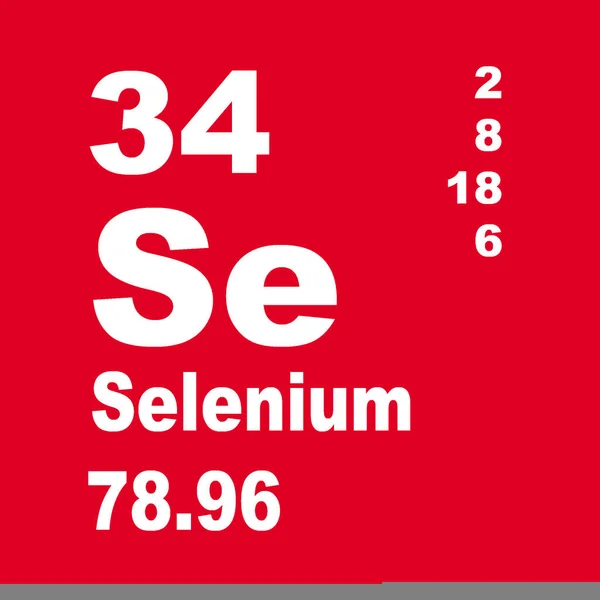 Selen Periodensystem Der Elemente — Stockfoto