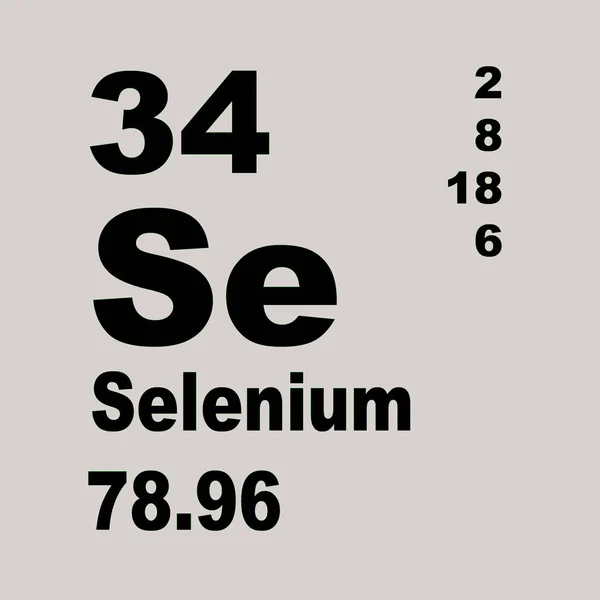 Selenium Periodieke Tabel Van Elementen — Stockfoto