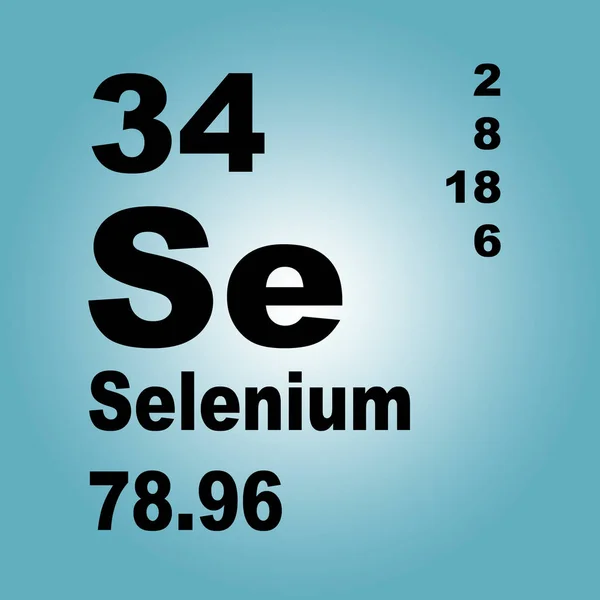 Tabelul Periodic Seleniu Elementelor — Fotografie, imagine de stoc