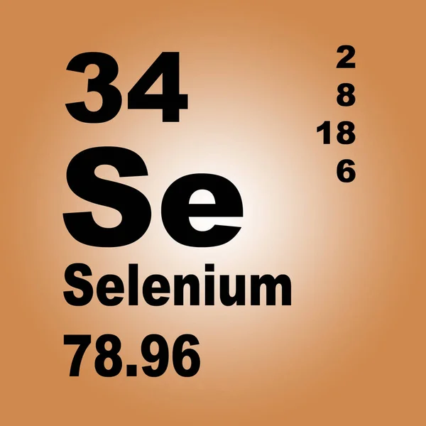 Selenium Periodic Table Elements — Stock Photo, Image