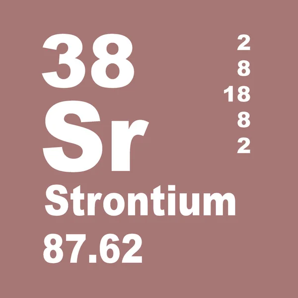 Stroncia Periodická Tabulka Prvků — Stock fotografie