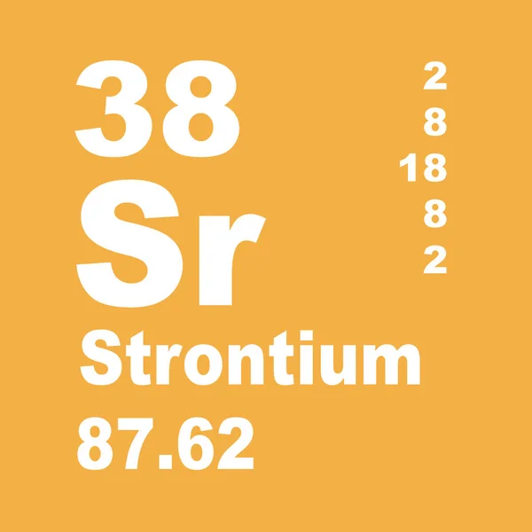 Stronzio Tavola Periodica Degli Elementi — Foto Stock