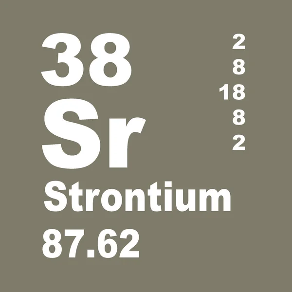 원소의 스트론튬 주기성 테이블 — 스톡 사진