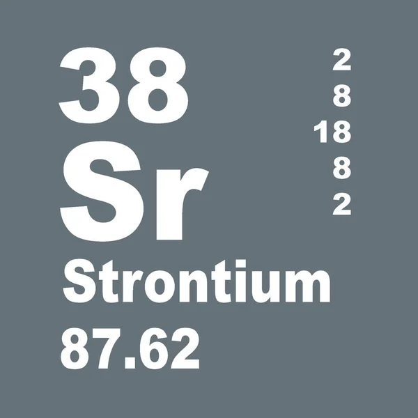 Stroncium Periódusos Rendszer — Stock Fotó