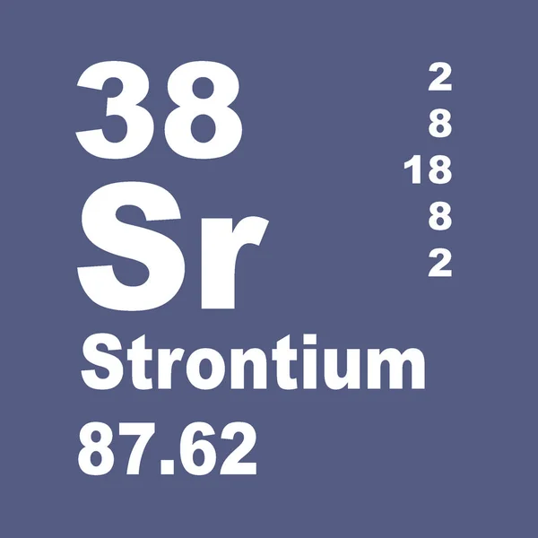 Tableau Périodique Des Éléments Strontium — Photo