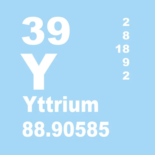 Yttrium Periodensystem Der Elemente — Stockfoto