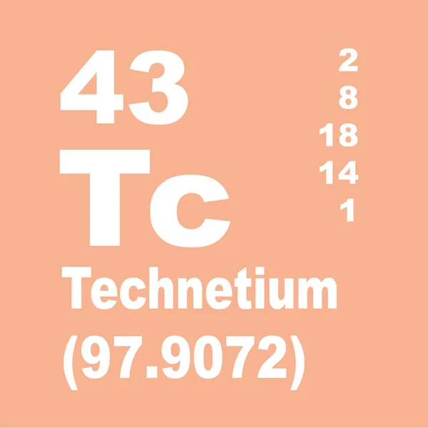 Tableau Périodique Des Éléments Technétium — Photo