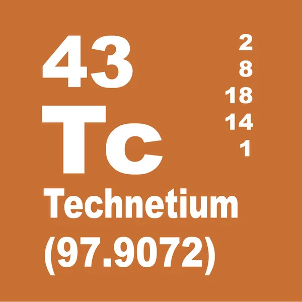 Technetium Periódusos Rendszer — Stock Fotó