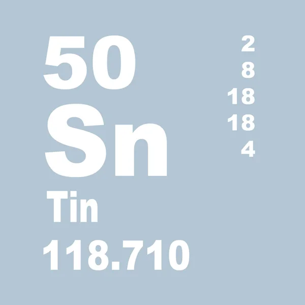 Tabela Periódica Elementos Lata — Fotografia de Stock