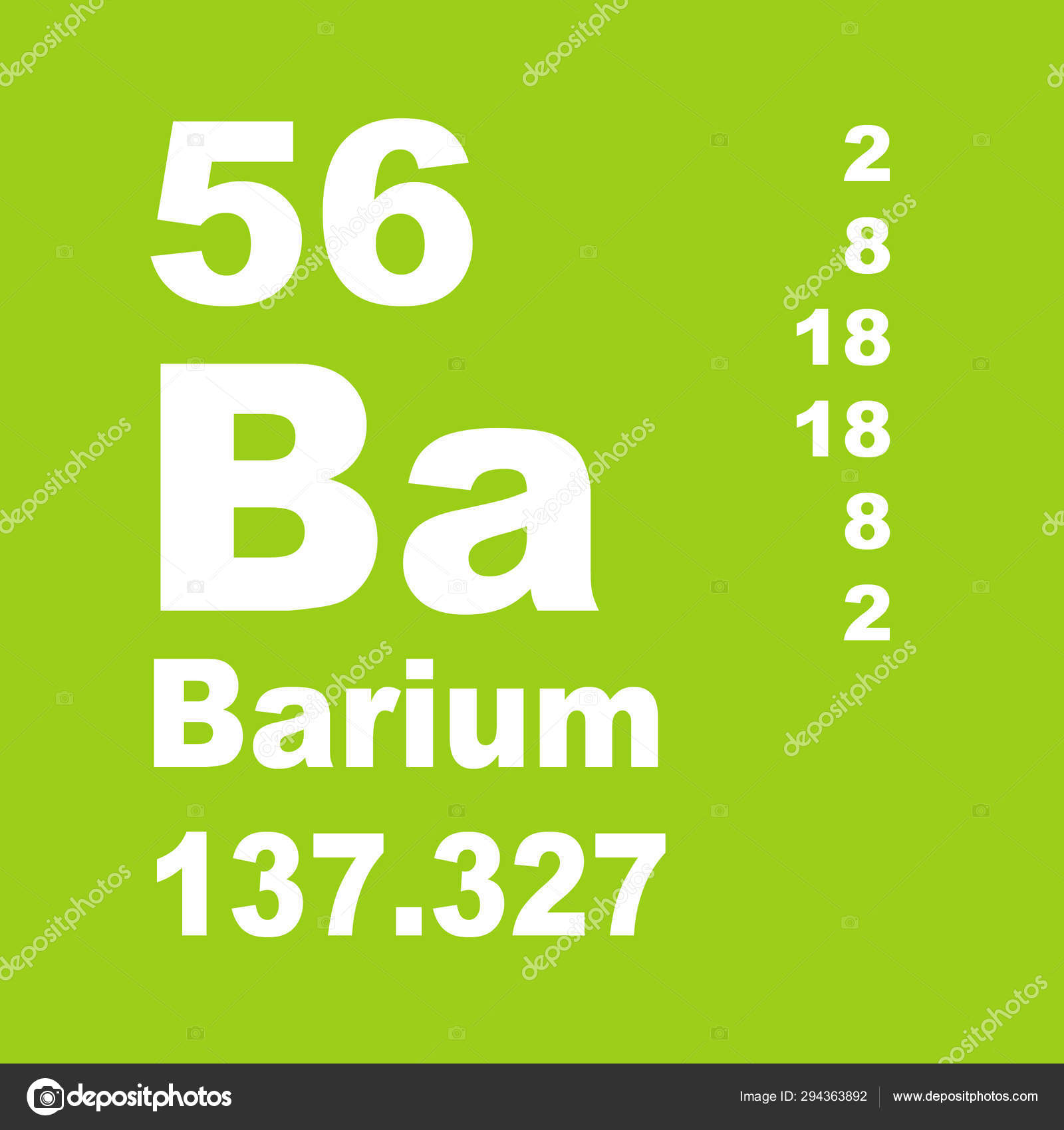 Bario Tabla Periódica Elementos fotografía de stock © imwaltersy
