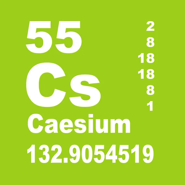 Tabla Periódica Elementos Cesio —  Fotos de Stock