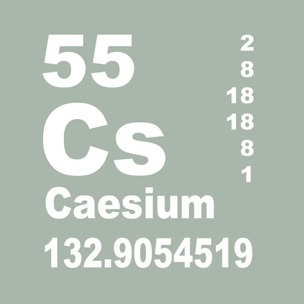 Cäsium Periodensystem Der Elemente — Stockfoto