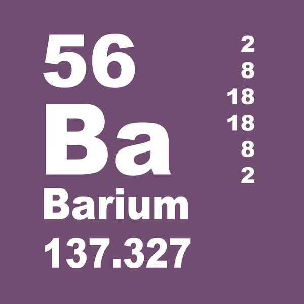 Tabela Periódica Elementos Bário — Fotografia de Stock