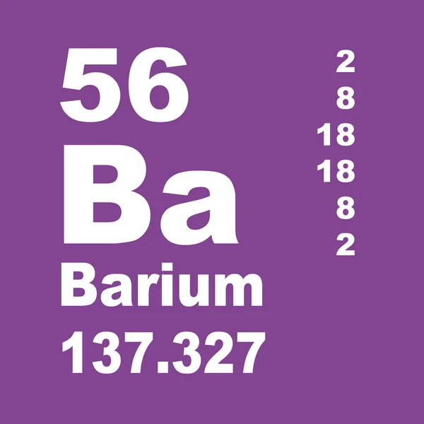 Периодическая Таблица Элементов Бария — стоковое фото