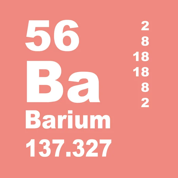 Barium Periodensystem Der Elemente — Stockfoto