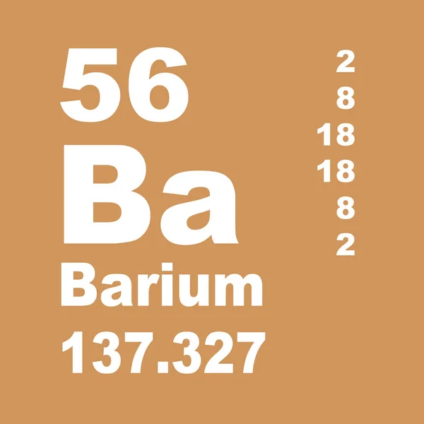 Barium Periodisk Tabell Över Grundämnen — Stockfoto