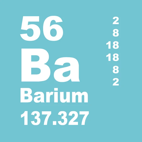 バリウム周期表要素 — ストック写真