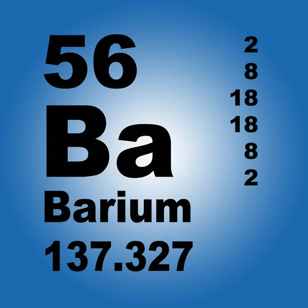 Barium Periodisk Tabell Över Grundämnen — Stockfoto