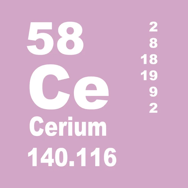 要素のセリウム周期表 — ストック写真