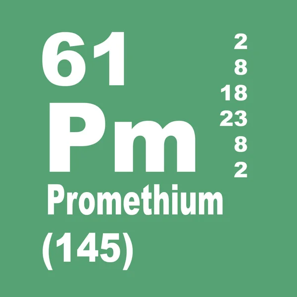 Prometio Tavola Periodica Degli Elementi — Foto Stock