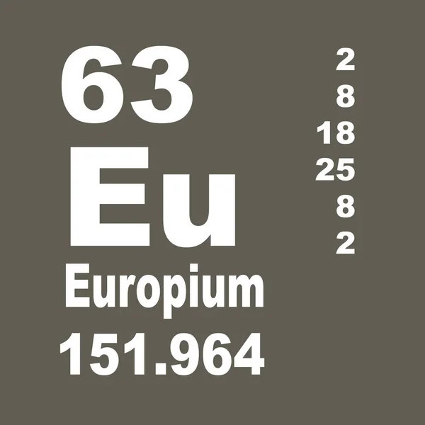 ユーロピウム周期表 — ストック写真