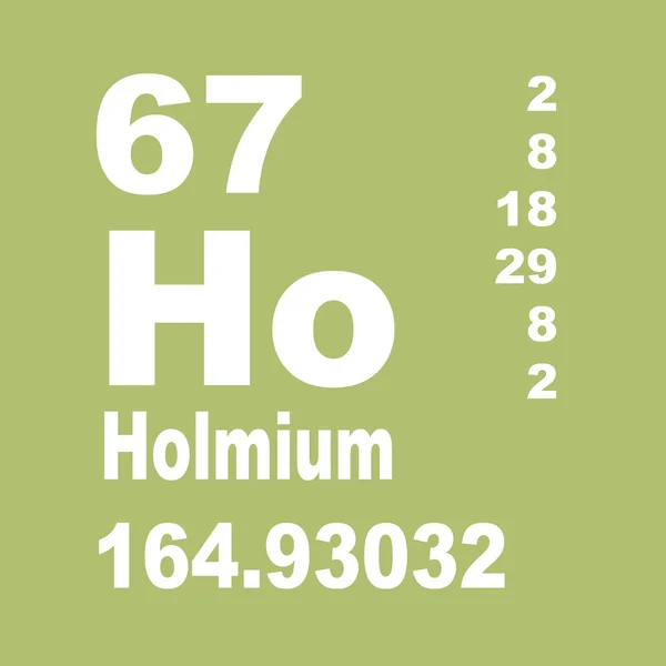Holmium Periódusos Elemek — Stock Fotó
