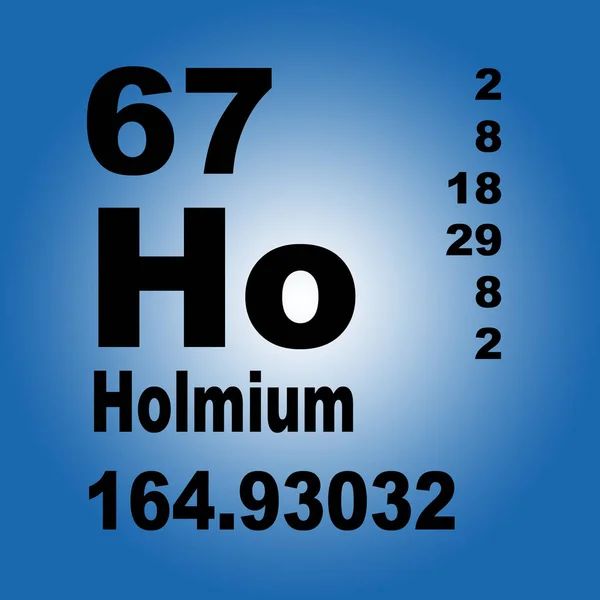 Holmium Periodic Table Elements — Stock Photo, Image