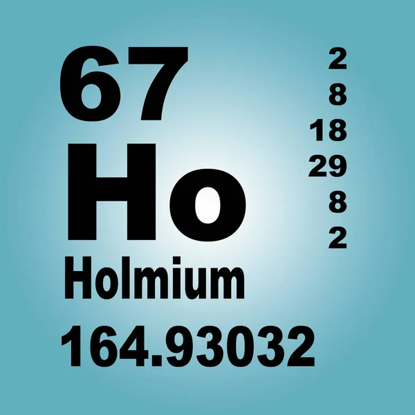 Holmium Periodiska Tabell Över Grundämnen — Stockfoto