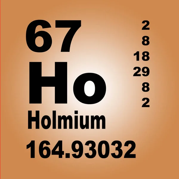 Holmium Periodic Table Elements — Stock Photo, Image