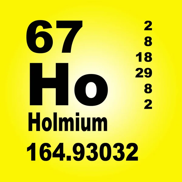 元素のホルミウム周期表 — ストック写真