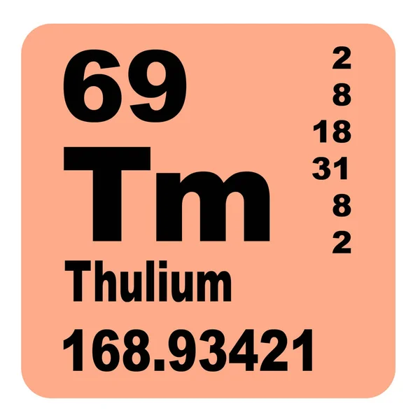 Túlium Periodikus Táblázata — Stock Fotó