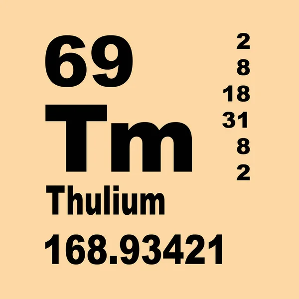 Túlium Periodikus Táblázata — Stock Fotó