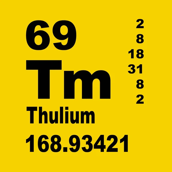 Túlium Periodikus Táblázata — Stock Fotó