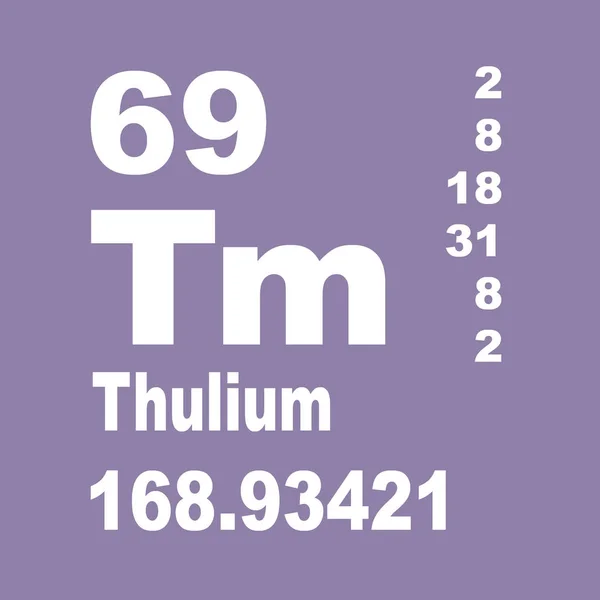 Túlium Periodikus Táblázata — Stock Fotó