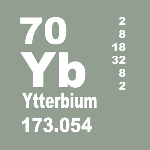 Ytterbium Tableau Périodique Des Éléments — Photo