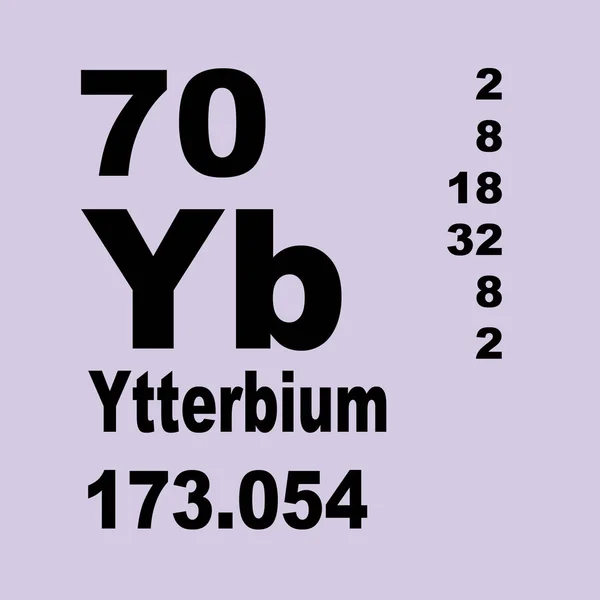 Ytterbium Tableau Périodique Des Éléments — Photo