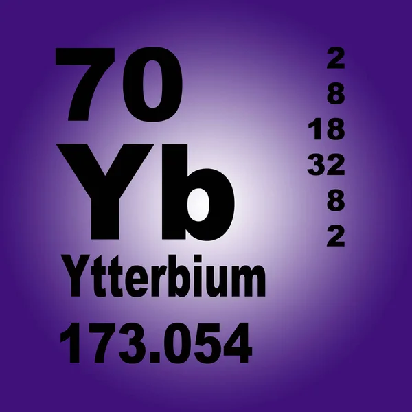 Ytterbium Periódusos Rendszer — Stock Fotó