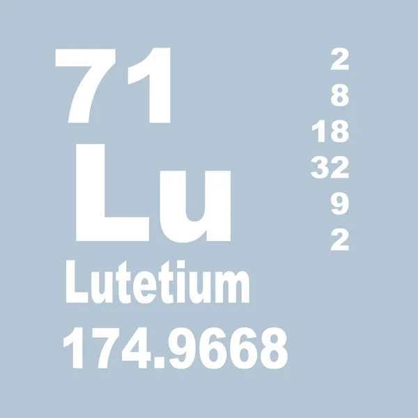 ตารางธาต ของ Lutetium — ภาพถ่ายสต็อก