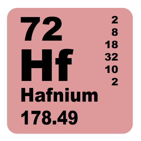 Hafnium Periodieke Tabel Van Elementen — Stockfoto