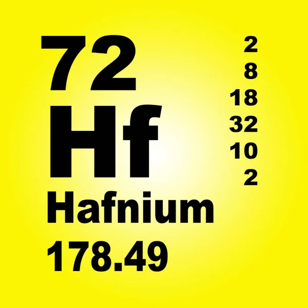 Hafnium Periodieke Tabel Van Elementen — Stockfoto