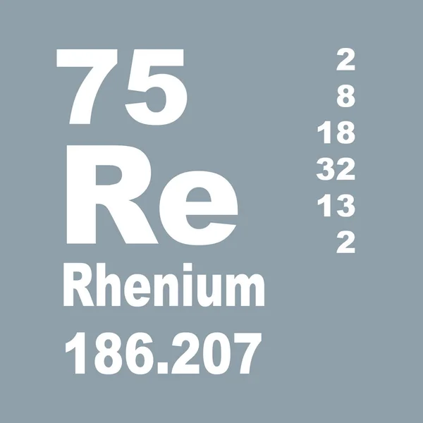 Rhenium Periodensystem Der Elemente — Stockfoto