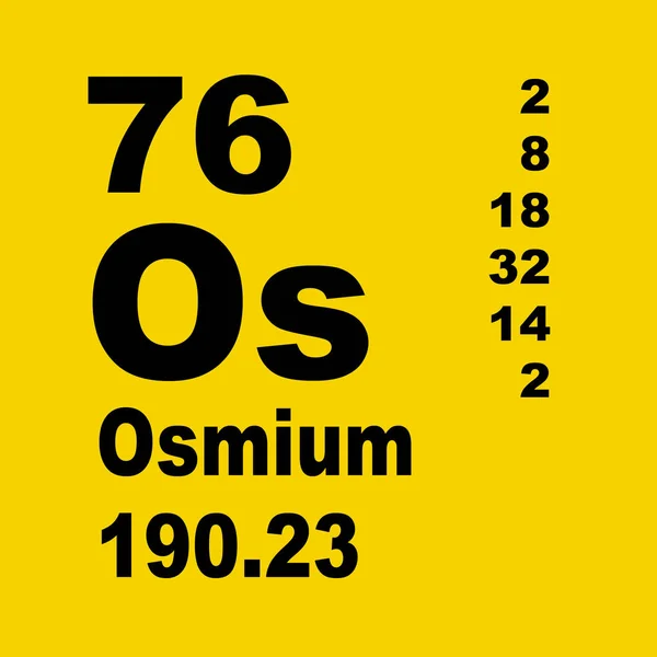 Osmium Periodisk Tabell Över Grundämnen — Stockfoto