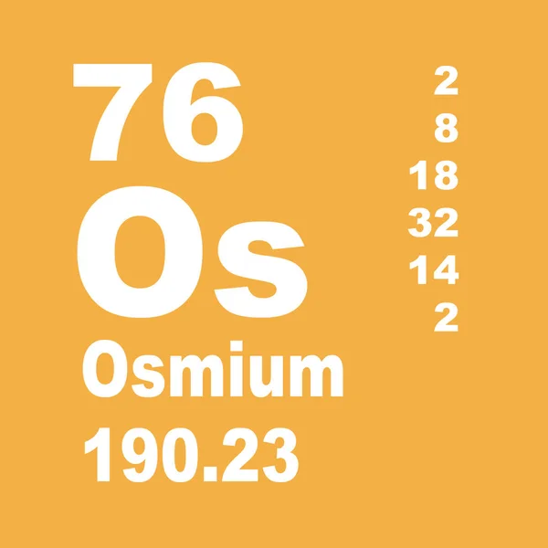 Osmium Periodensystem Der Elemente — Stockfoto