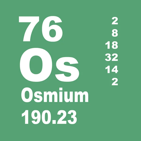 Osmium Періодична Таблиця Елементів — стокове фото