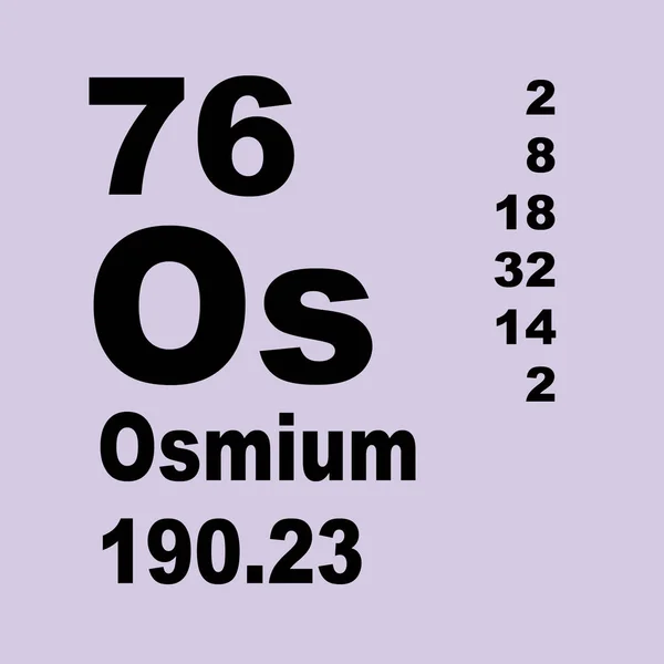 Osmio Tavola Periodica Degli Elementi — Foto Stock